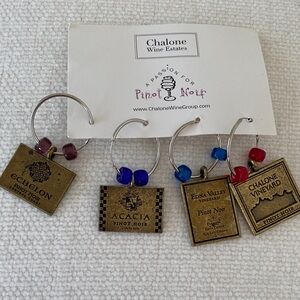 Wine Charm Set with Beads